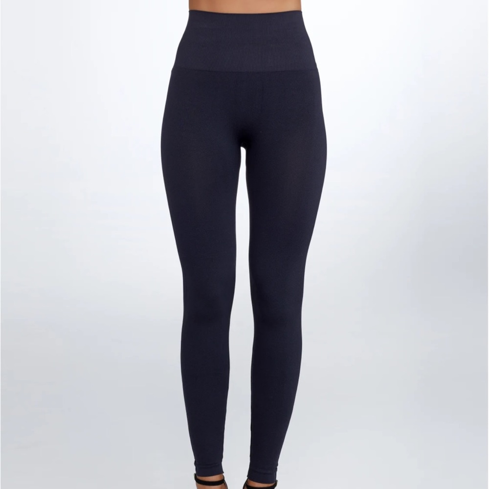 SPANX Look At Me Now Seamless Leggings Small Black